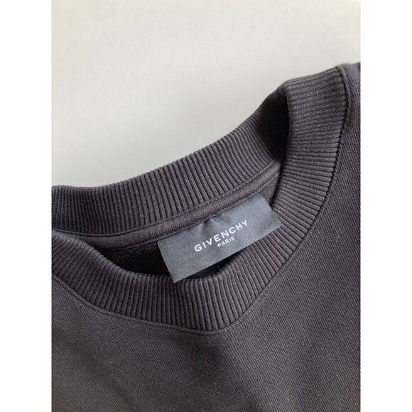 Men's GIVENCHY Black Basketball Star Cotton Fleece Relaxed Sweatshirt, Size XS - Picture 11 of 14